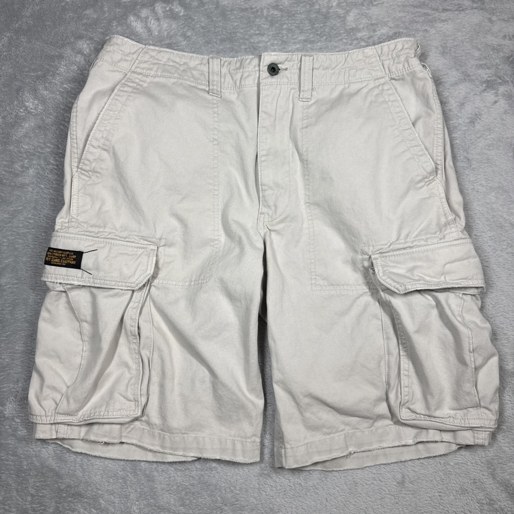 Polo Jeans Co Ralph Lauren Cargo Shorts Mens 36 Tan Military Surplus Utility 12"